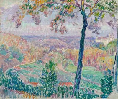 Le château de Pierrefonds et la forêt de Compiègne by Henri Lebasque, 1910 — digital art print download
