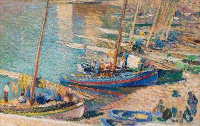 Порт Коллиур by Анри Мартен, 1925-1930 — digital art print download