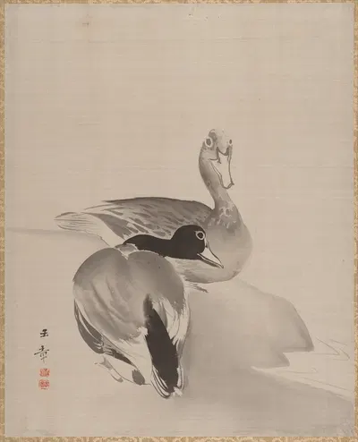 Pair of Ducks by Кавабата Гёкусё — digital art print download