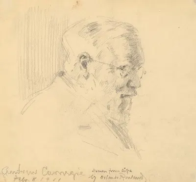 Andrew Carnegie by Орландо Руланд, 1911 — digital art print download