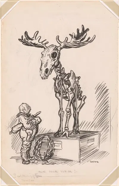 Teddy Roosevelt and Oscar Edward Cesare by Oscar Edward Cesare, c. 1916 — digital art print download