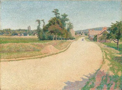 Route de Rouen, Gisors – Après-midi, Soleil by Louis Hayet, 1888 — digital art print download