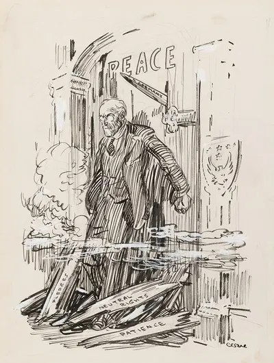 Woodrow Wilson by Oscar Edward Cesare — digital art print download