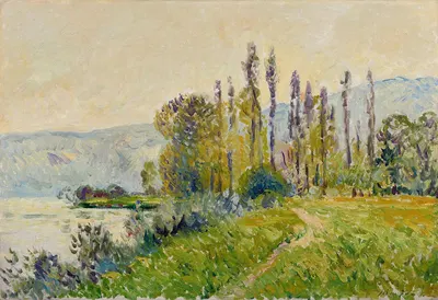 Берега Сены близ Андели by Максим Мофра, 1902-1903 — digital art print download