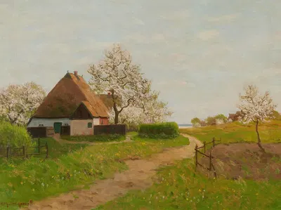 Sommertag am Saaler Bodden by Paul Müller-Kaempff — digital art print download
