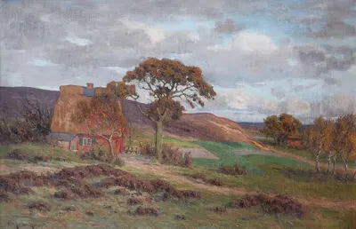 Spätsommertag am Falkenberg im Hausbruch by Paul Müller-Kaempff — digital art print download