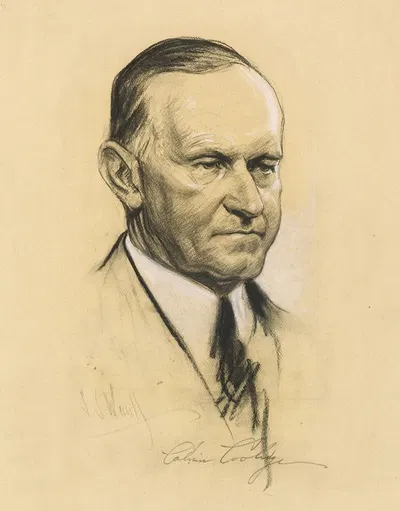 Calvin Coolidge by Самуэль Джонсон Уулф, 1923 — digital art print download