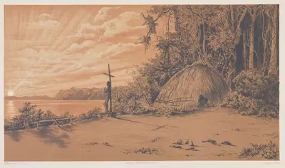 Javaquára am Xingú den 6′ Dec 1842 by Julius Friedrich Tempeltei, 1847 — digital art print download