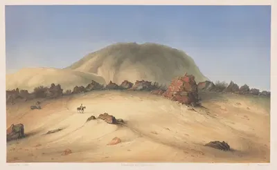 Cone of Mount Teide (Pico del Teide) by Wilhelm Loeillot, 1847 — digital art print download