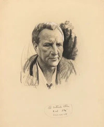Gertrude Stein by Самуэль Джонсон Уулф, 1934 — digital art print download