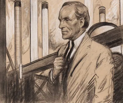 Henry Ford by Самуэль Джонсон Уулф, 1935 — digital art print download