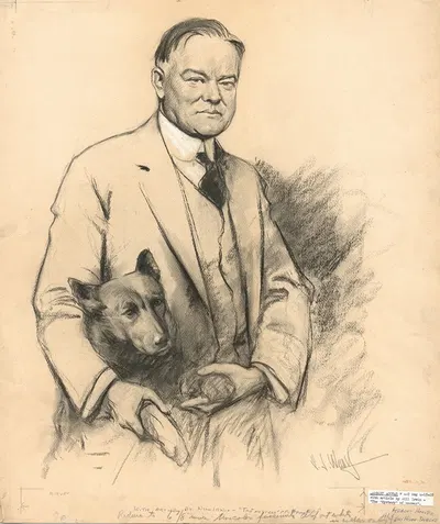 Herbert Clark Hoover by Самуэль Джонсон Уулф, 1928 — digital art print download