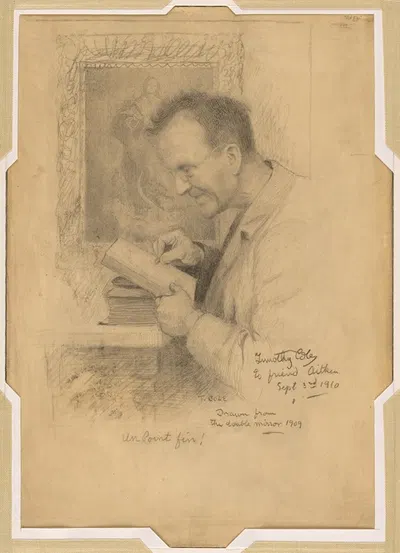Self-Portrait by Timothy Cole, 1909 — digital art print download