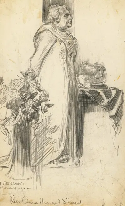 Anna Howard Shaw by Wallace Morgan, 1912 — digital art print download
