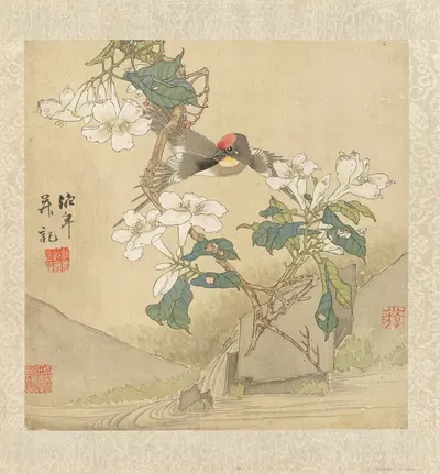 Flowers and Birds Pl.1 by Жэнь И — digital art print download