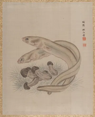 Eels by Seki Shūkō — digital art print download