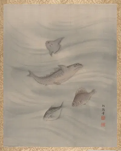 Fishes by Сэки Сюко — digital art print download