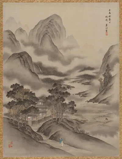 Visiting a Friend by Seki Shūkō, 1892 — digital art print download