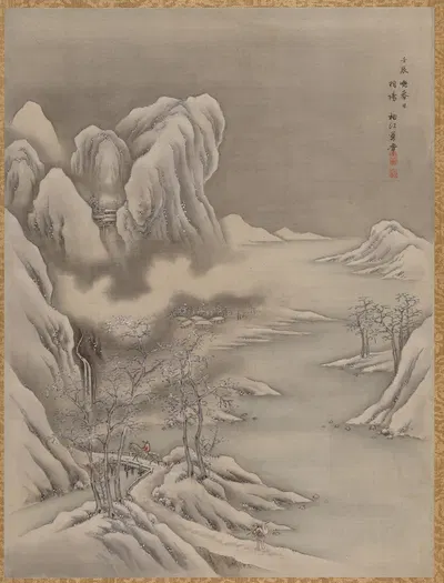 Winter Scene by Seki Shūkō, 1892 — digital art print download