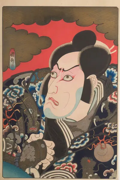 Kabuki Actor Ichikawa Ebizō V as Kumagai Jirō Naozane by Utagawa Kunimasu — digital art print download