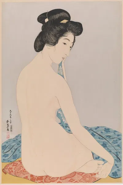 Женщина после ванны by Хасигути Гоё, 1920 — digital art print download