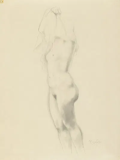 Standing Female Nude by Арман Рассенфос — digital art print download