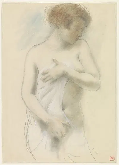 Standing naked woman by Арман Рассенфос — digital art print download