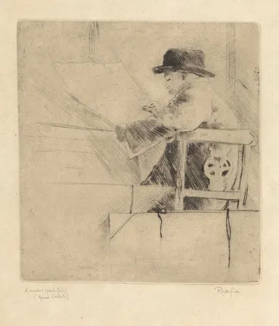 The print lover L'Amateu by Арман Рассенфос, 1924 — digital art print download