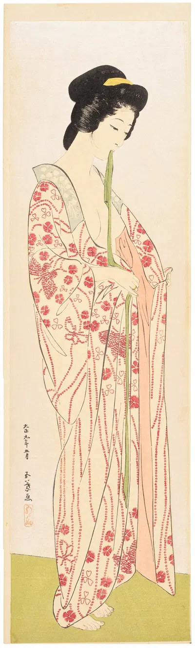 Нагаюбан (нижняя одежда) by Хасигути Гоё, 1920 — digital art print download