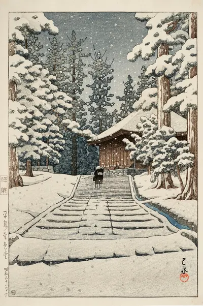 Конжикидо в Хираидзуми by Кавасе Хасуи, 1957 — digital art print download