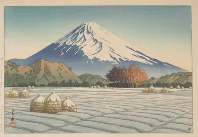 Утро с морозом в Нагаока, Идзу by Кавасе Хасуи, 1939 — digital art print download