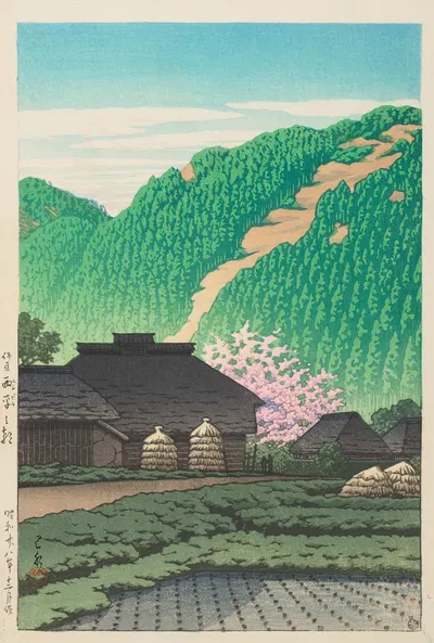 Утро в Нисибира, Идзу by Кавасе Хасуи, 1953 — digital art print download