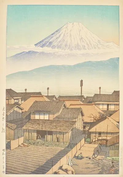 Утро в Мотойошивара by Кавасе Хасуи, 1940 — digital art print download