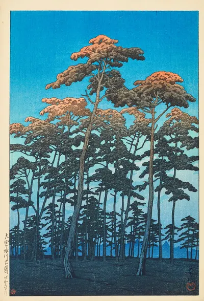 Парк Омия Хикава by Кавасе Хасуи, 1930 — digital art print download