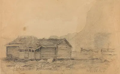 A Hamlet of Shielings by Густав Вентцель, 1882 — digital art print download