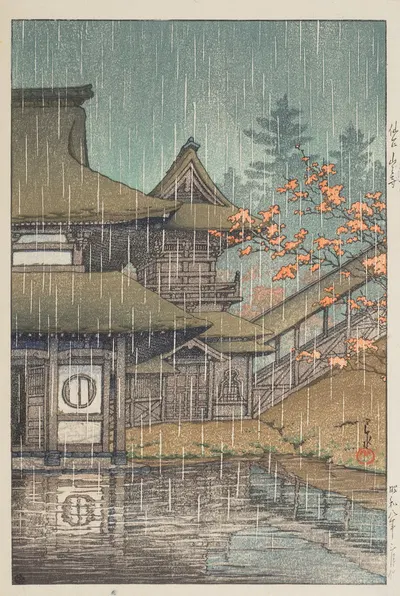 Сендай Яманодера (Храм Ямадера, Сендай) by Кавасе Хасуи, 1933 — digital art print download