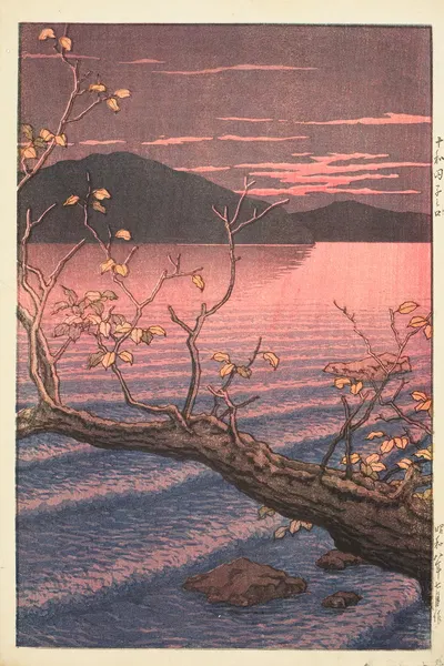 Тавадако Ногучи (Озеро Тавада, Аомори) by Кавасе Хасуи, 1932 — digital art print download