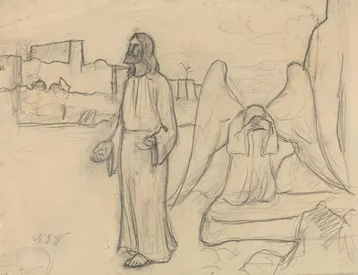 Religious Scene by Густав Вентцель — digital art print download