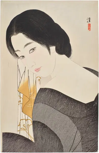 Юагари (После ванны) by Кобаякава Киёси, 1933 — digital art print download