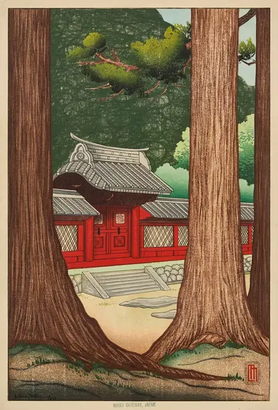 Ворота Никко, Япония by Лилиан Мэй Миллер, 1928 — digital art print download
