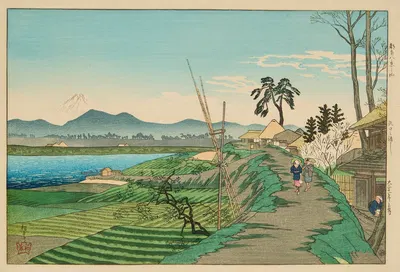 Ягучи но ватаси (Паромный порт Ягучи) by Такахащи Хироаки, 1922 — digital art print download