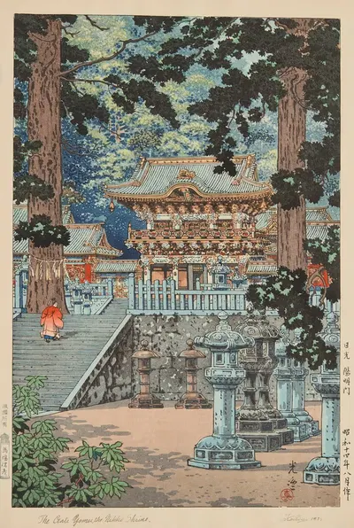 The Gate Yomei, the Nikko Shrine by Tsuchiya Kōitsu, 1939 — digital art print download