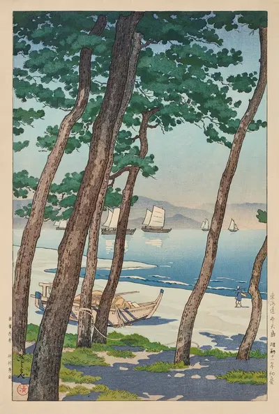 Tokaido Bentenjima by Tsuchiya Kōitsu, 1936 — digital art print download