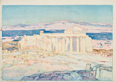 Азенсу но косэки (Акрополь – День Б) by Ёсита Хироши, 1925 — digital art print download