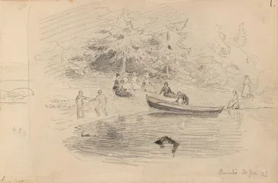 Fra Brønnøya by Ханс Гуде, 1873 — digital art print download