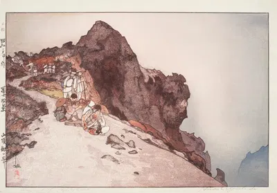 Вершина горы Фудзи by Ёсита Хироши, 1928 — digital art print download