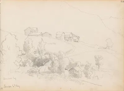 Fra Lårdal by Ханс Гуде, 1854 — digital art print download