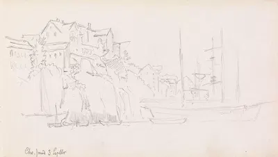 Fra Sørsundet, Kristiansund by Ханс Гуде, 1889 — digital art print download