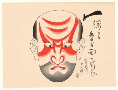 Kumadori sanjūnana zu Pl.06 by Ichikawa, 1886 — digital art print download
