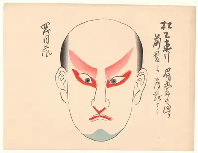 Kumadori sanjūnana zu Pl.25 by Ichikawa, 1886 — digital art print download